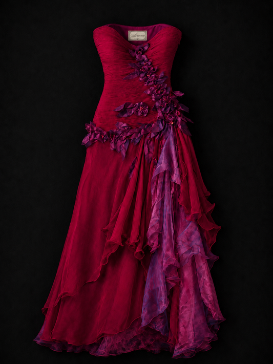 Rose of Thorns Silk Elegance Dress