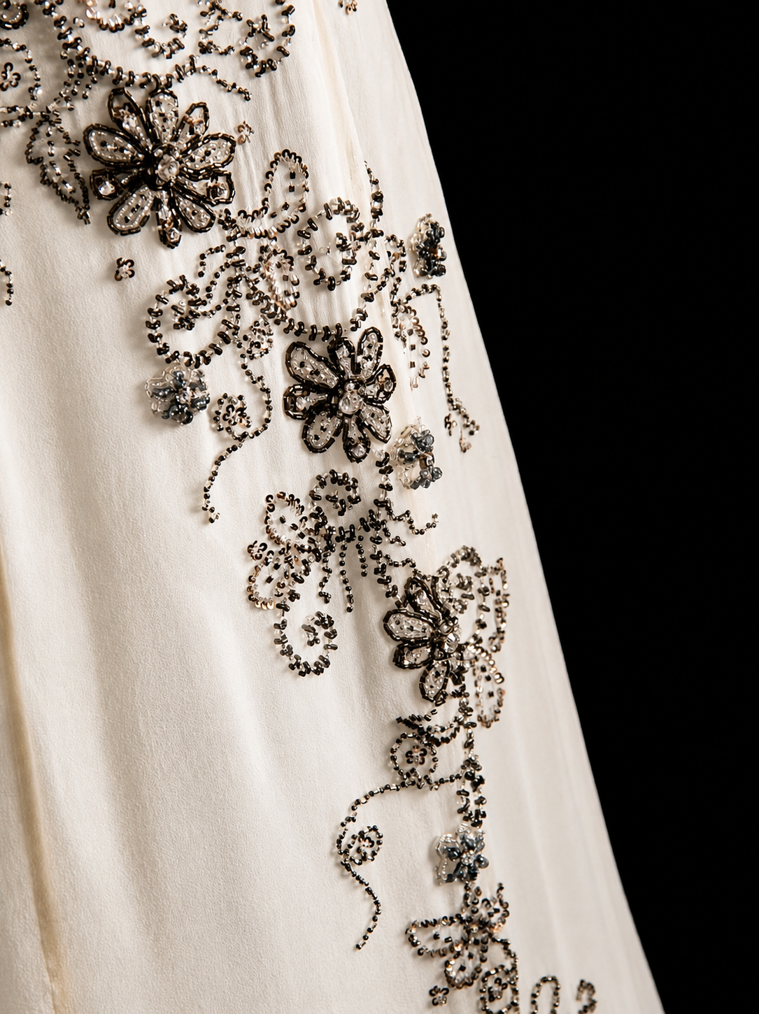 Silken Charm Elegant Evening Gown