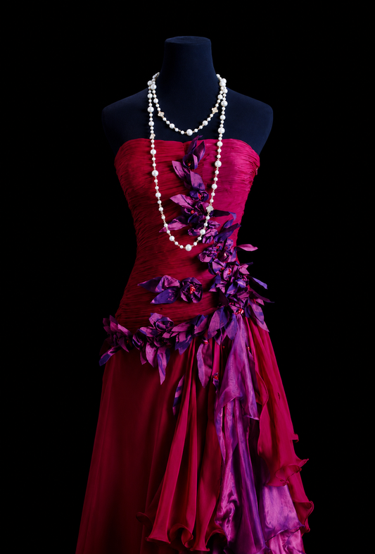 Rose of Thorns Silk Elegance Dress