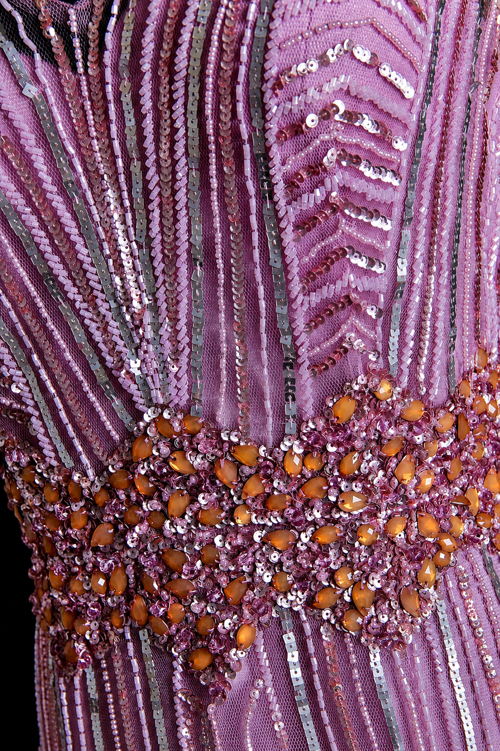 Blush Radiance Beaded Gala Gown