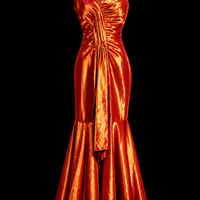 Golden Mirage Vintage Mermaid Gown