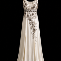 Silken Charm Elegant Evening Gown