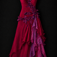 Rose of Thorns Silk Elegance Dress