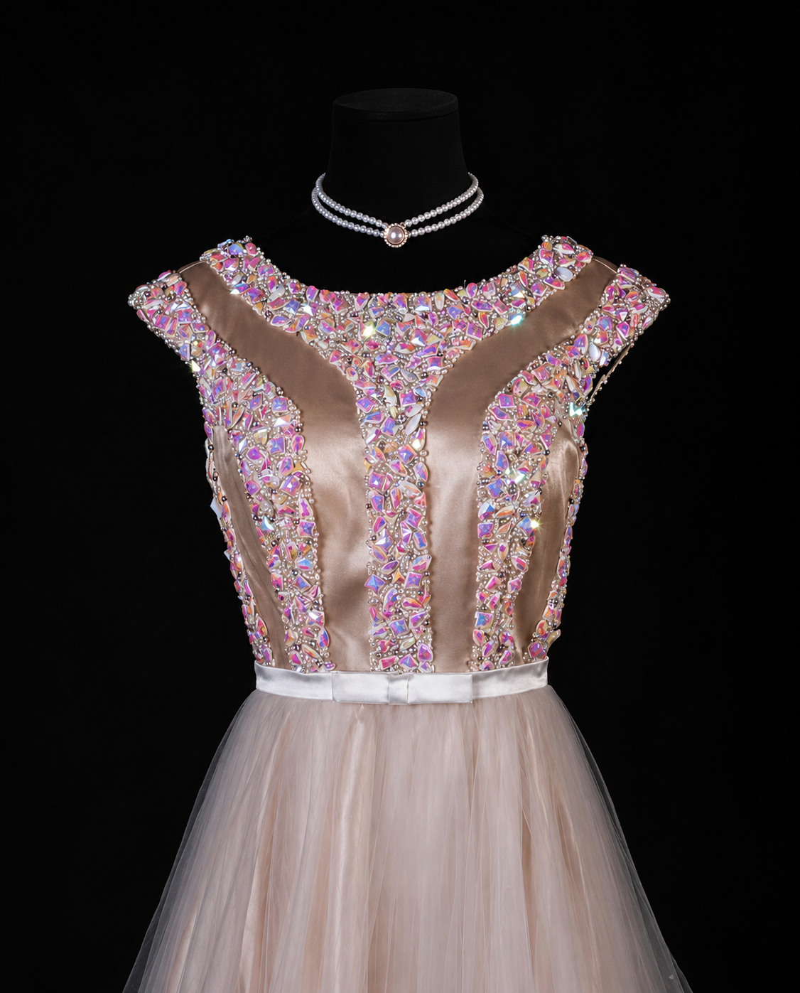 Crystal Crown Princess Cocktail Dress