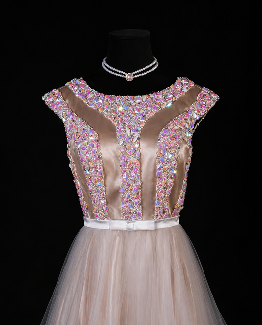 Crystal Crown Princess Cocktail Dress