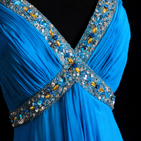 Blue Horizon Flowing Evening Dress
