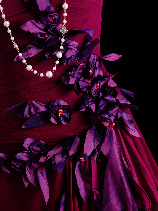 Rose of Thorns Silk Elegance Dress