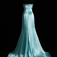 Azure Pearl Mermaid Evening Dress