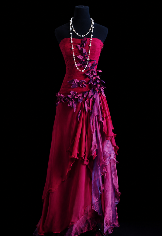 Rose of Thorns Silk Elegance Dress