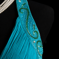 Peacock Breeze Chiffon Maxi Dress