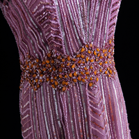 Blush Radiance Beaded Gala Gown