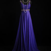 Amethyst Grace Evening Gown