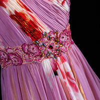 Floral Symphony One-Shoulder Gown