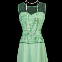 Emerald Lace Whisper Maxi Dress