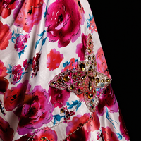 Imperial Bloom Satin Mermaid Gown