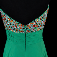 Emerald Prestige Beaded Evening Dress