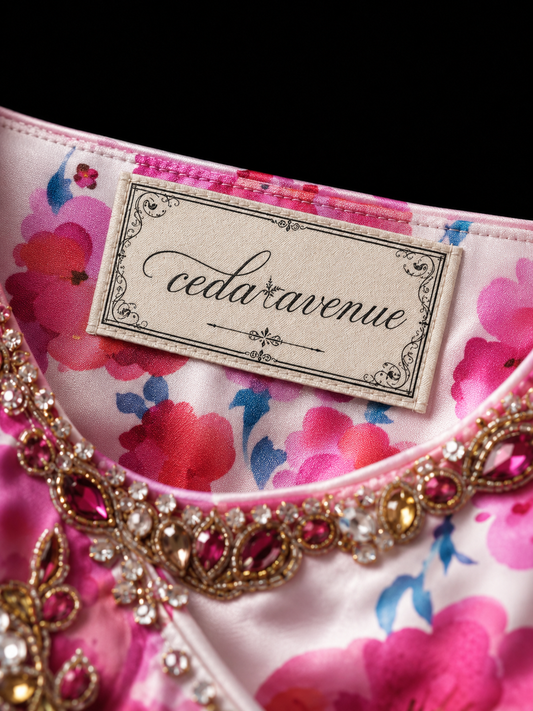 Imperial Bloom Satin Mermaid Gown