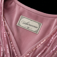 Blush Radiance Beaded Gala Gown