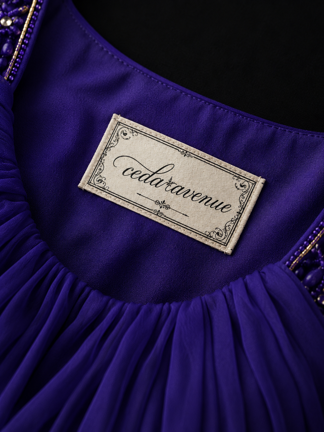 Amethyst Grace Evening Gown